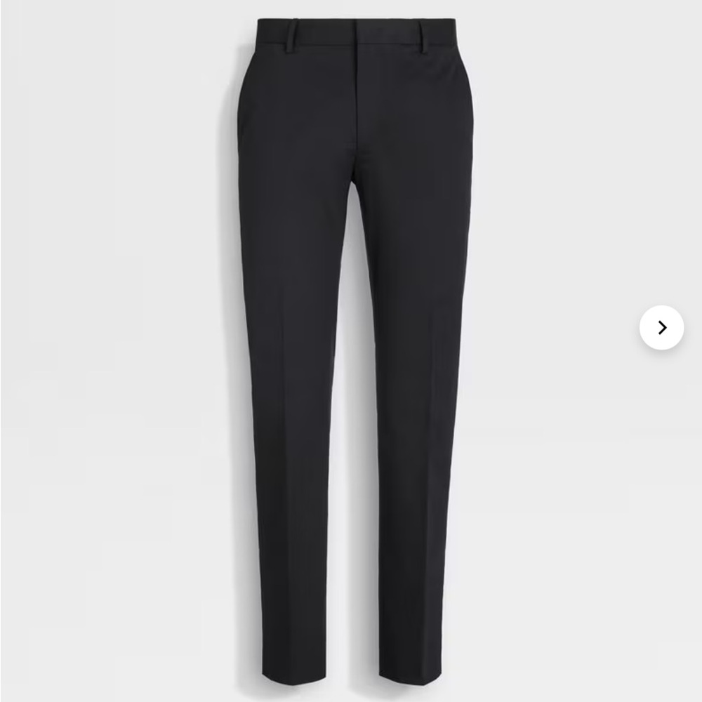 Ermenegildo Zegna Men's Black Dress Pants
